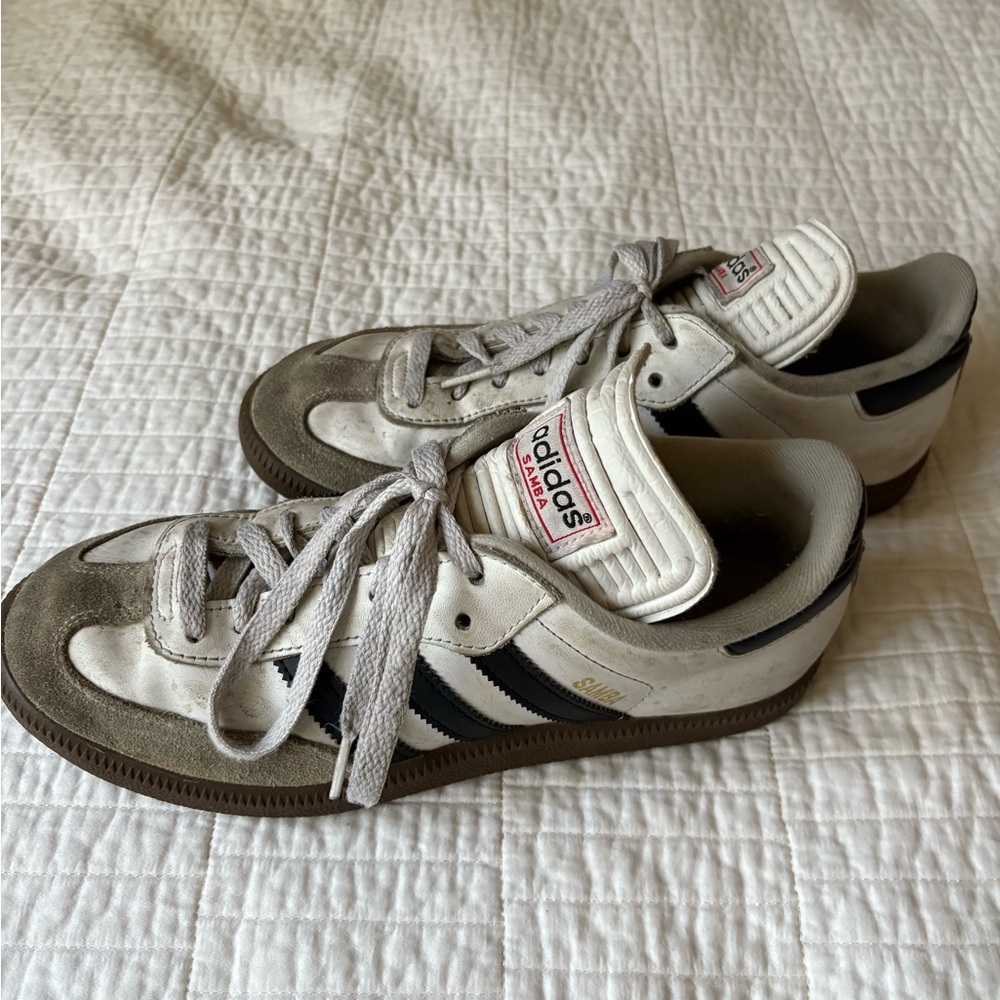 Adidas Samba White and Black Sneakers